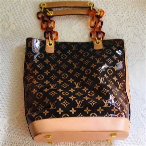 Louis Vuitton transparent shoulder purse